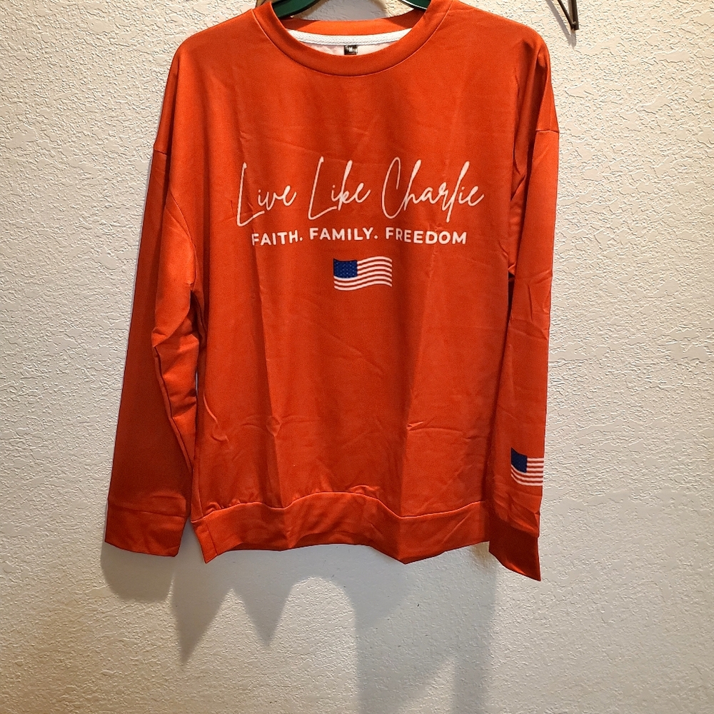 Red Graphic Long Sleeve T-shirt